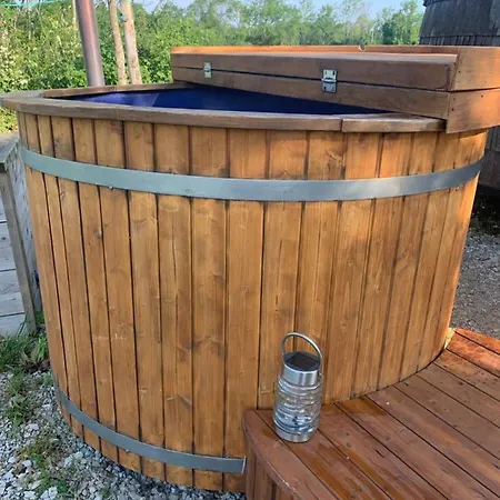 Cabane En Bois Avec Bain Nordique Et Sauna Marigny  Exterior photo