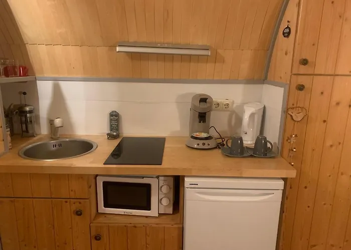 Cabane En Bois Avec Bain Nordique Et Sauna